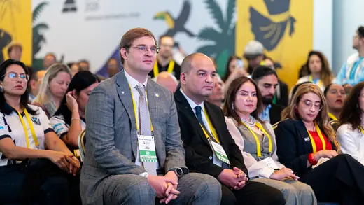 Delegations seated during the opening ceremony